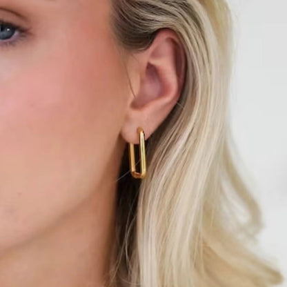[Amore]Ambrielle Gold U Hoops