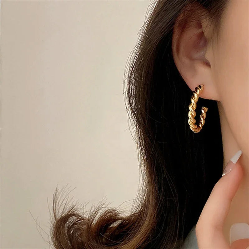 [Amore]Gigi Twist Gold Earrings