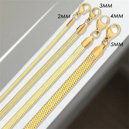[Amore]Vida Gold Herringbone Bracelet