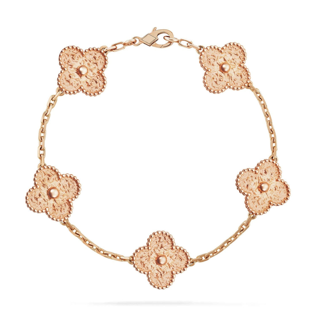 [Amore]LUCKY CLOVER 5-MOTIF BRACELET - BRONZING