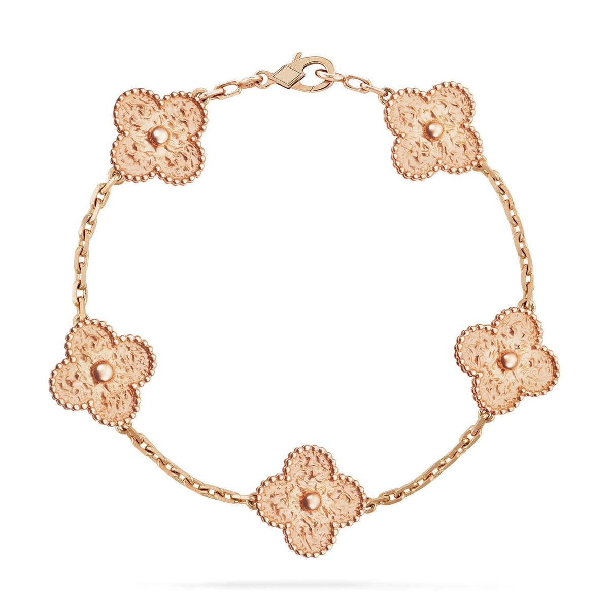 [Amore]LUCKY CLOVER 5-MOTIF BRACELET - BRONZING