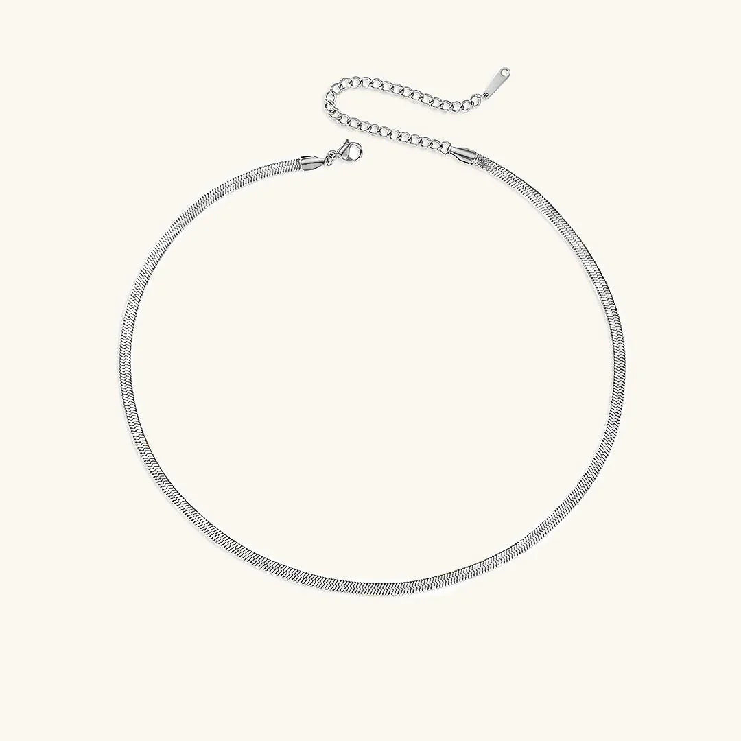 [Amore]Elizabeth Gold Herringbone Necklace