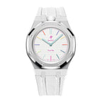 Steel Case & Fluoroelastomer Strap Full‑wrap Embedded Watch Band
