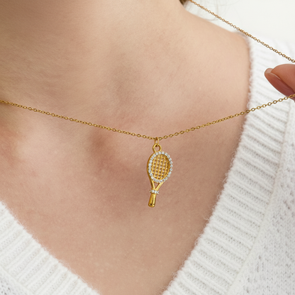 [Amore]Aces Gold Tennis Pendant