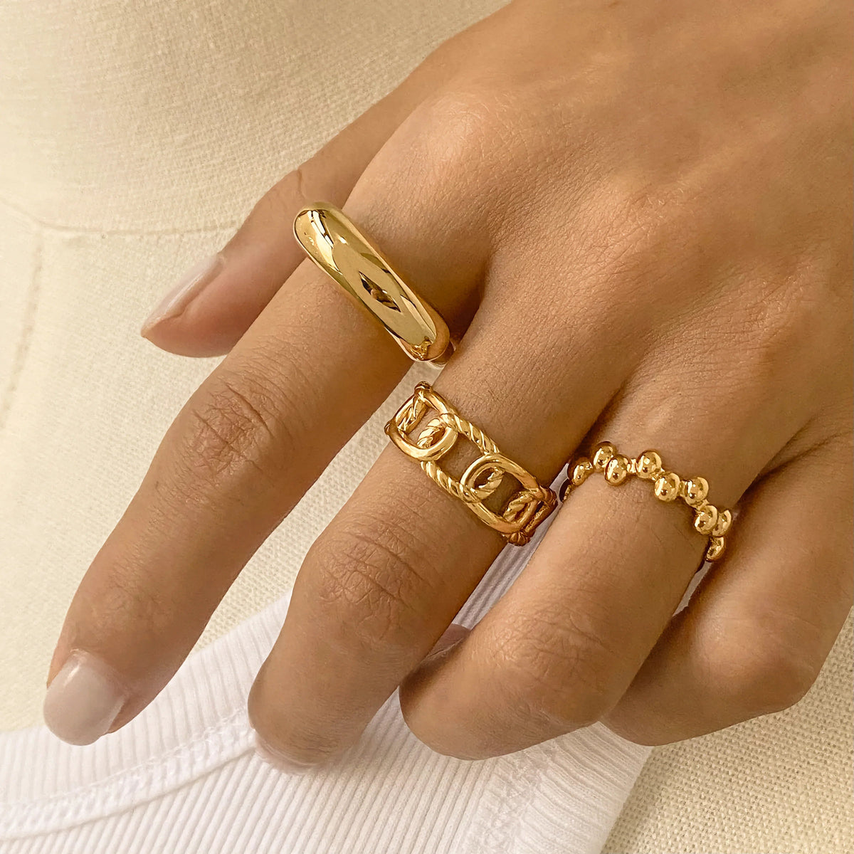 [Amore]Emeline Gold Ring