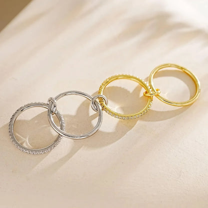 [Amore]Ivy Stacked Diamond Ring