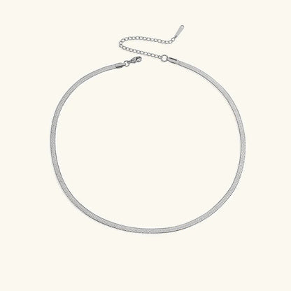 [Amore]Elizabeth Gold Herringbone Necklace