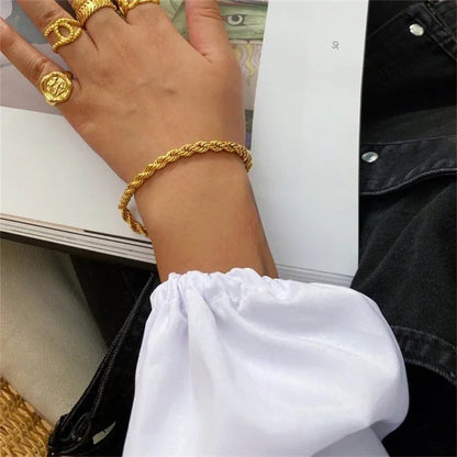 [Amore]Gigi Rope Chain Gold Bracelet