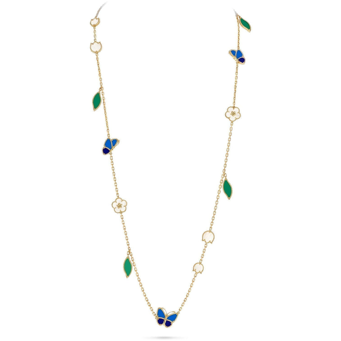 [Amore]LUCKY SPRING BUTTERFLY 15 FLOWER NECKLACE
