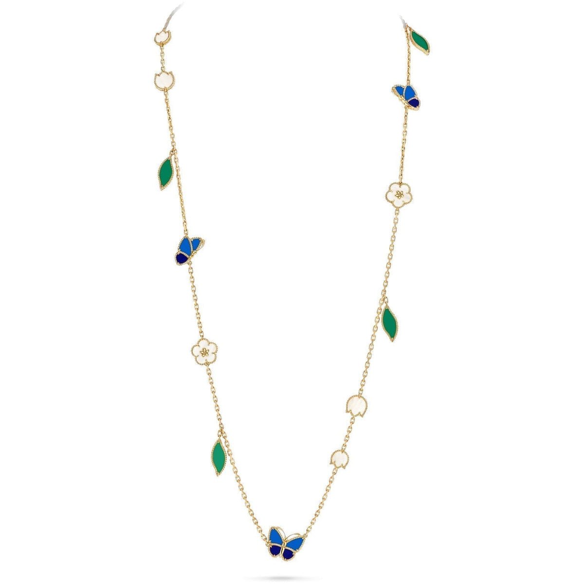 [Amore]LUCKY SPRING BUTTERFLY 15 FLOWER NECKLACE