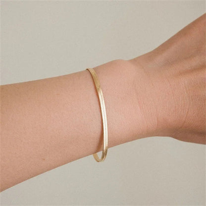 [Amore]Vida Gold Herringbone Bracelet