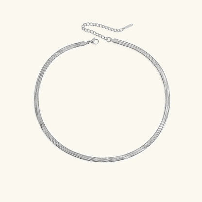 [Amore]Elizabeth Gold Herringbone Necklace