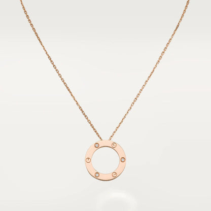 [Amore]LOVE NECKLACE 16MM 3 DIAMONDS