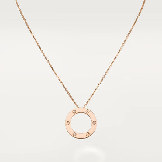 [Amore]LOVE NECKLACE 16MM 3 DIAMONDS