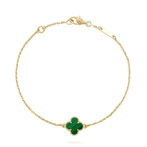 [Amore]CLOVER BRACELET MALACHITE 1 MOTIF