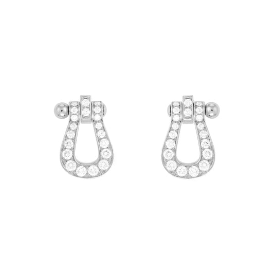 [Amore]FORCE 10 FULL DIAMOND STUD EARRINGS MINI MODEL