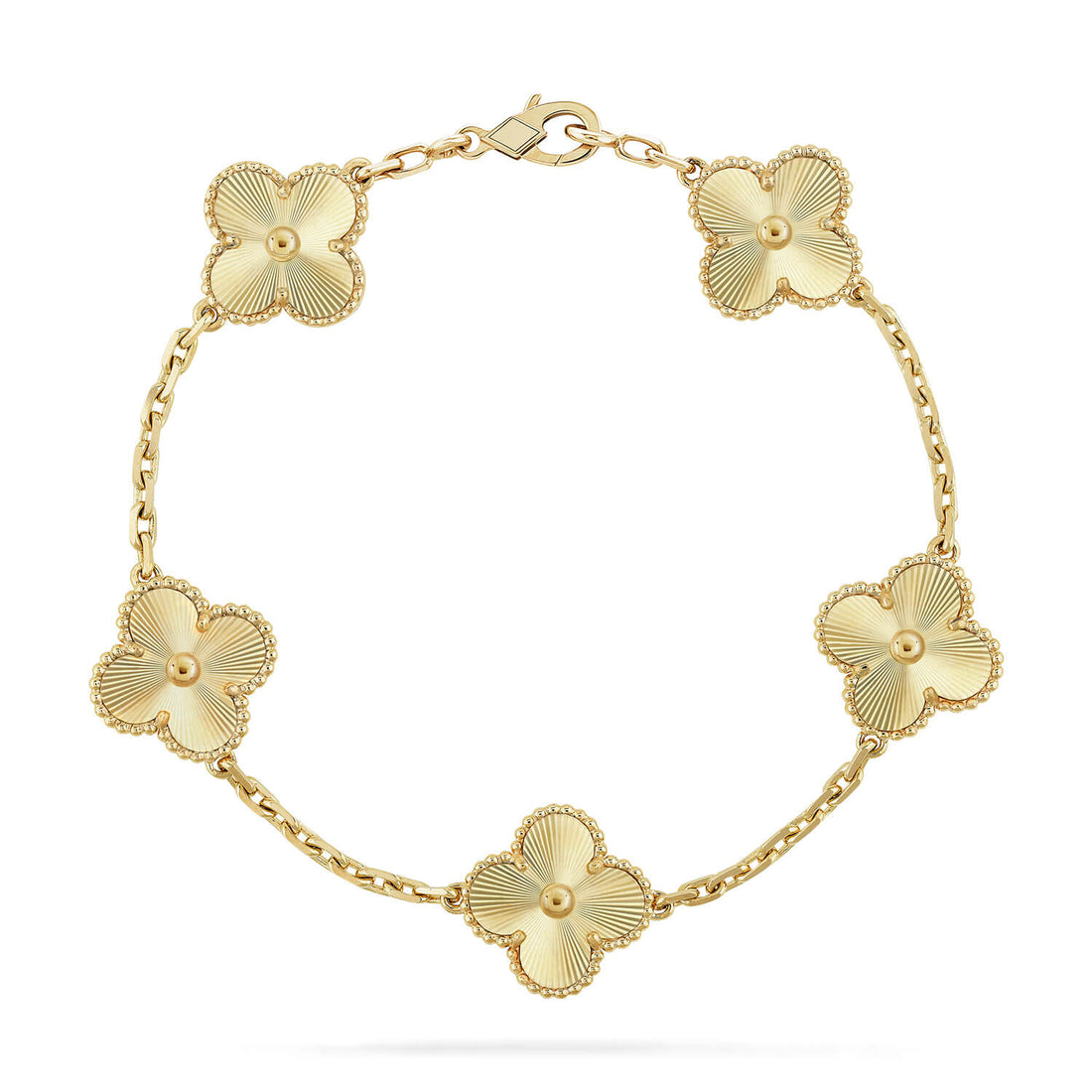 [Amore]LUCKY CLOVER 5-MOTIF BRACELET - LASER COLLECTION