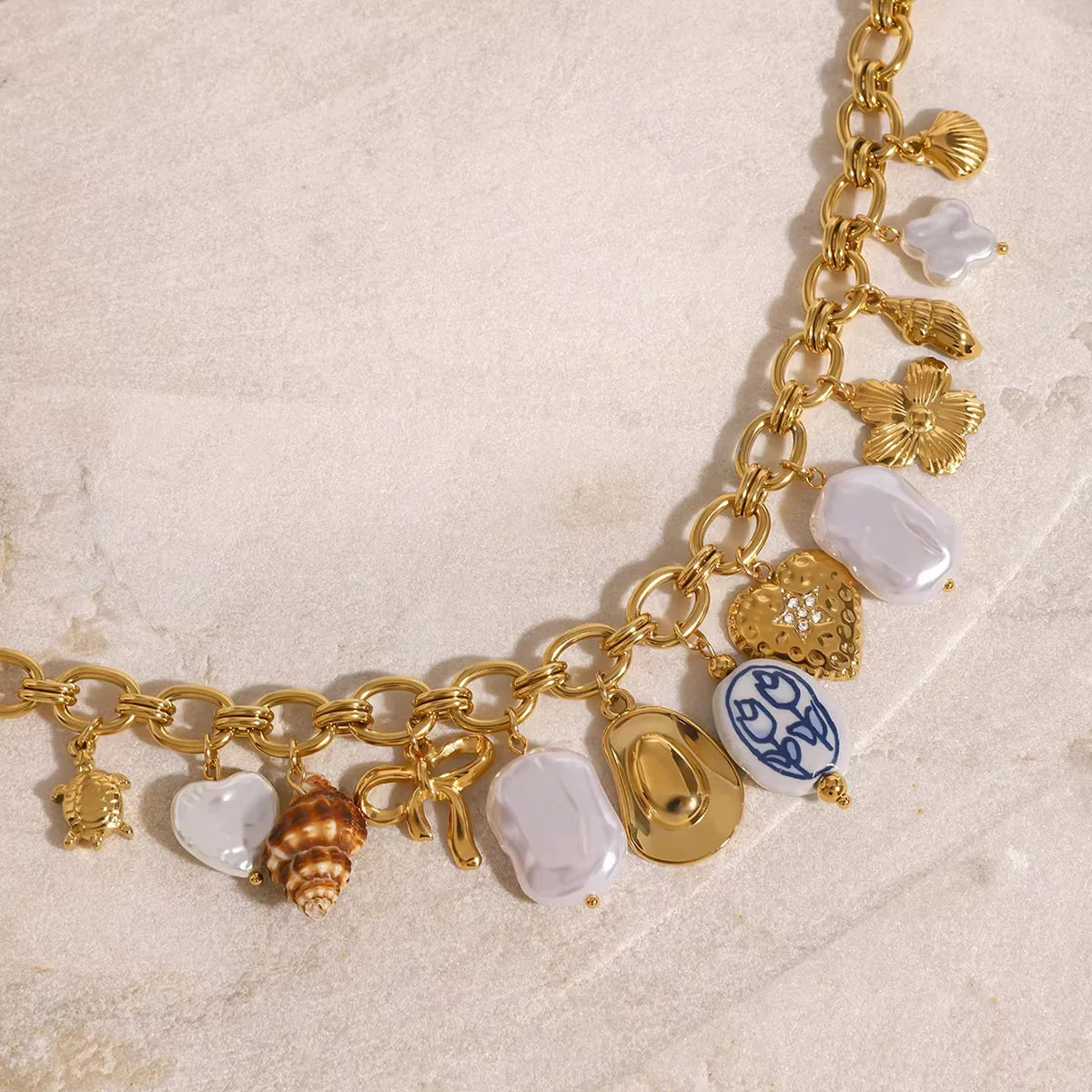 [Amore]Wavecrest Ocean-Inspired Necklace