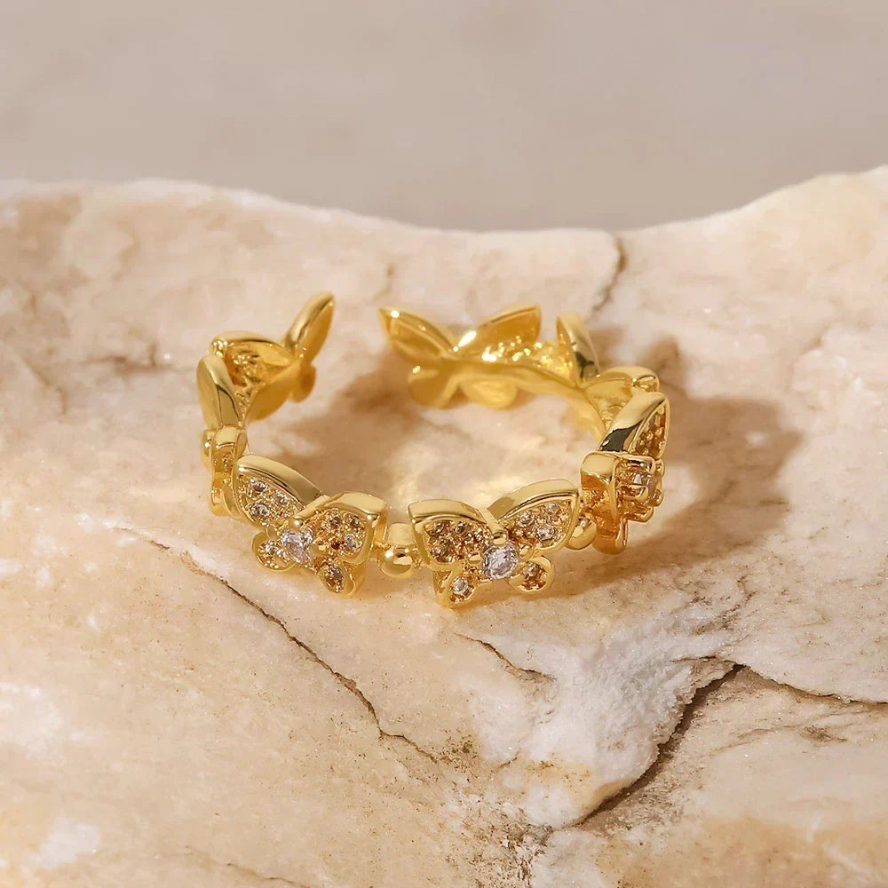[Amore]Colleen Butterfly Gold Ring