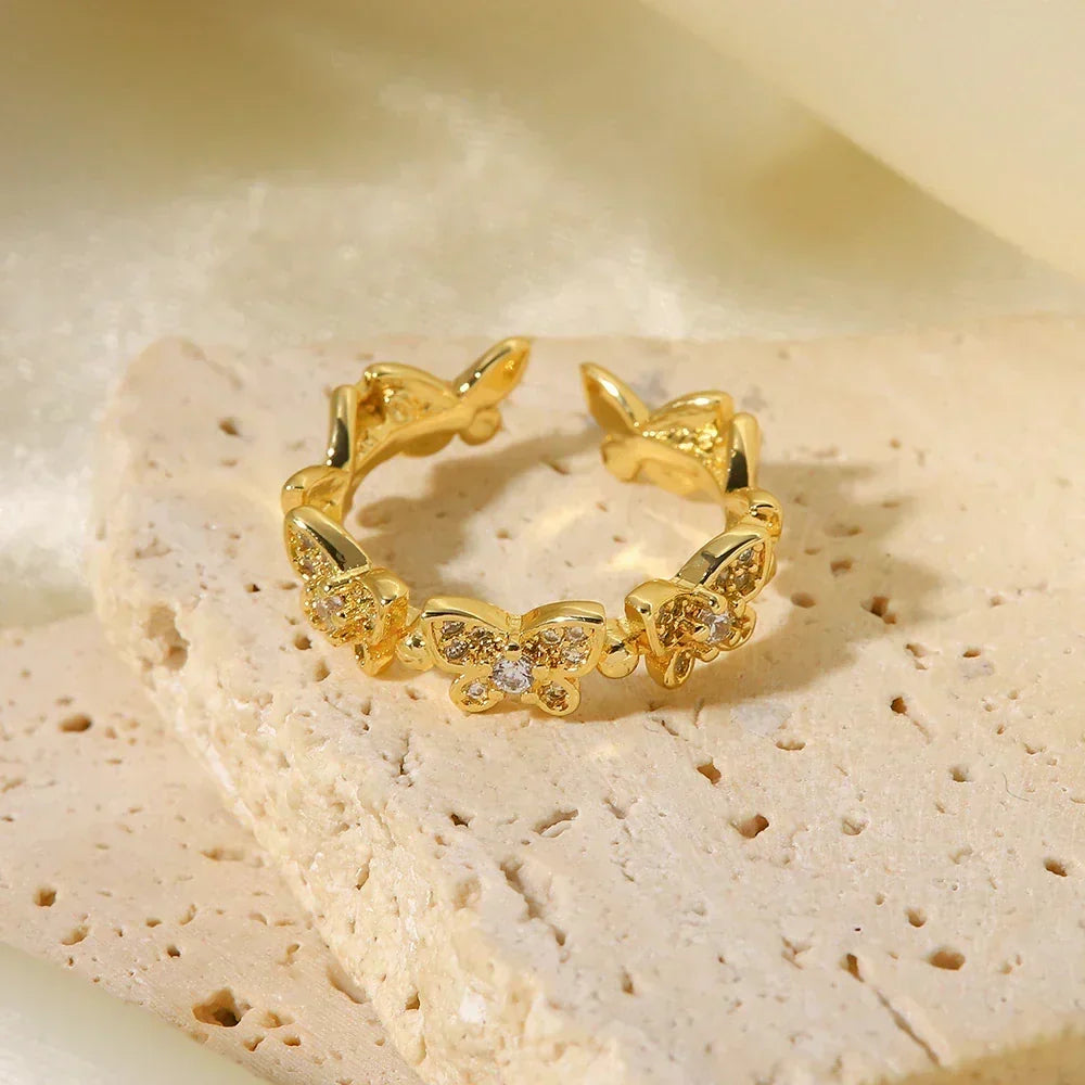 [Amore]Colleen Butterfly Gold Ring