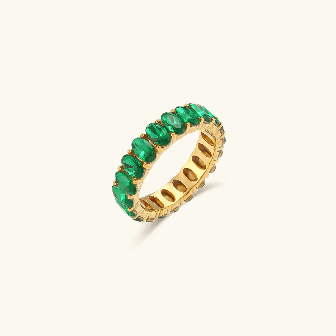 [Amore]Antoinette Diamond Simulant Gold Ring