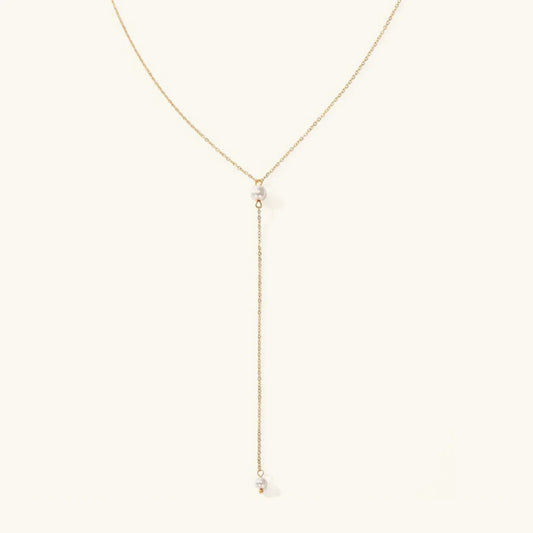 [Amore]Beatrice Pearl Tassel Necklace
