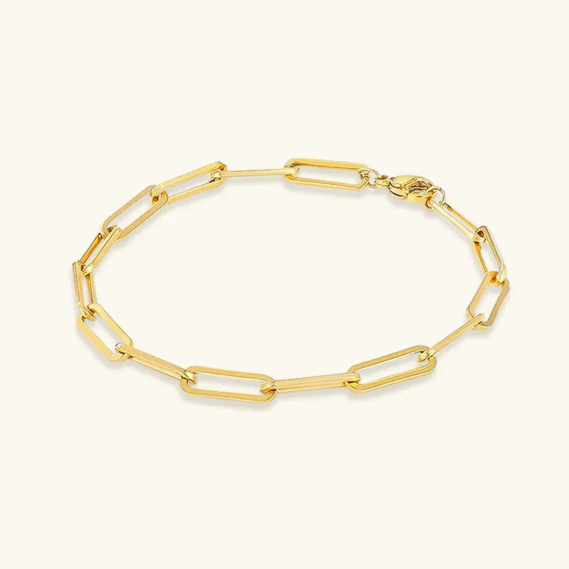 [Amore]Eloise Gold Paperclip Bracelet