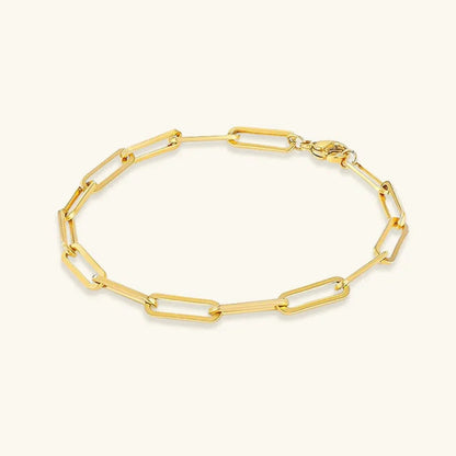 [Amore]Eloise Gold Paperclip Bracelet