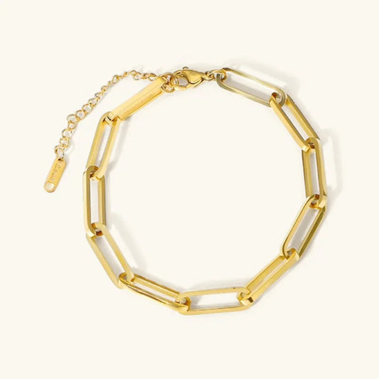 [Amore]Asta Gold Paperclip Chain Bracelet