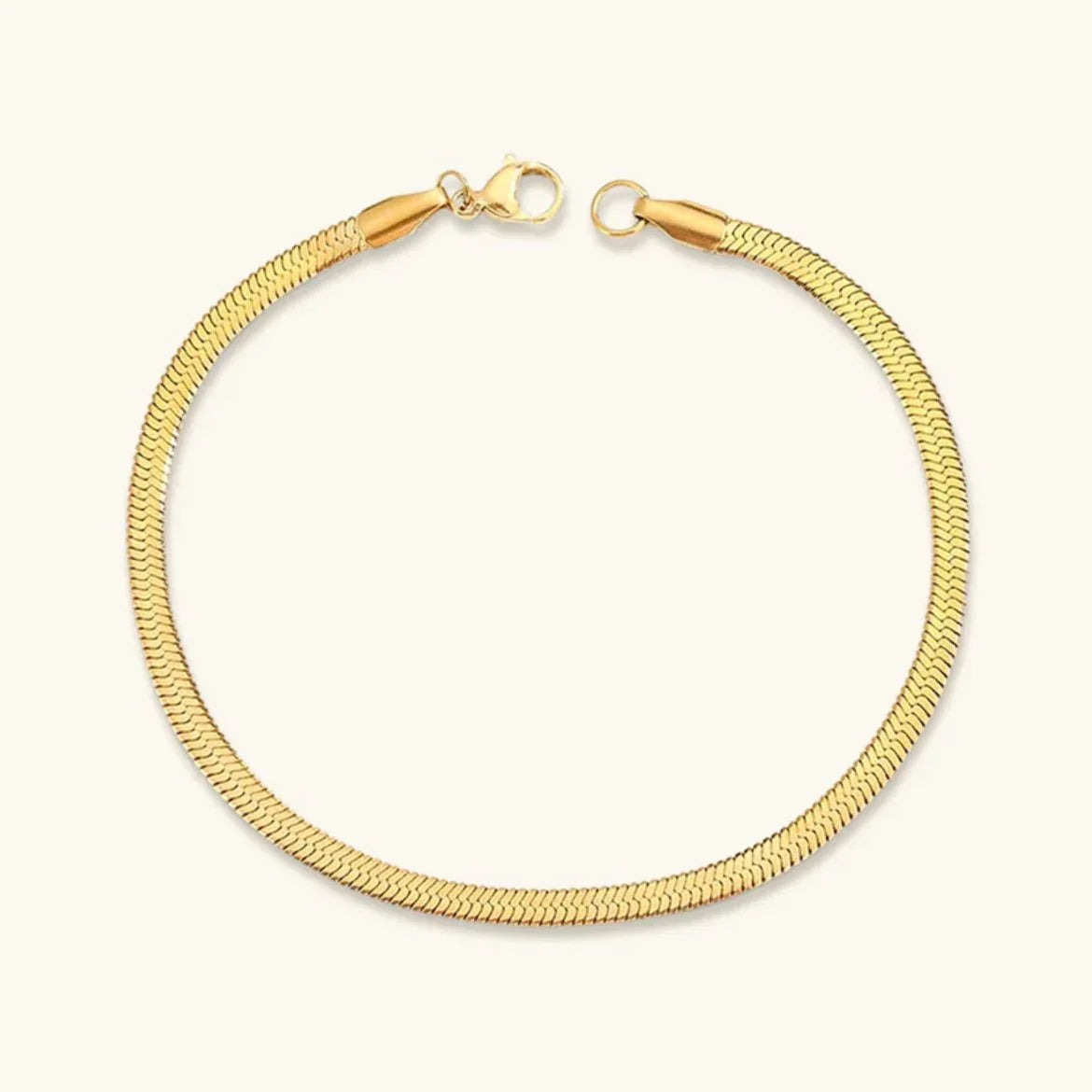 [Amore]Vida Gold Herringbone Bracelet