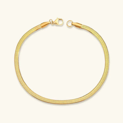 [Amore]Vida Gold Herringbone Bracelet