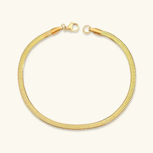 [Amore]Vida Gold Herringbone Bracelet