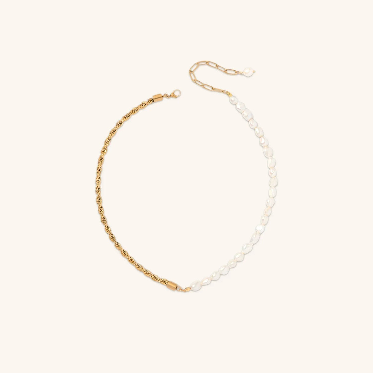 [Amore]Dualia Gold Pearl Necklace