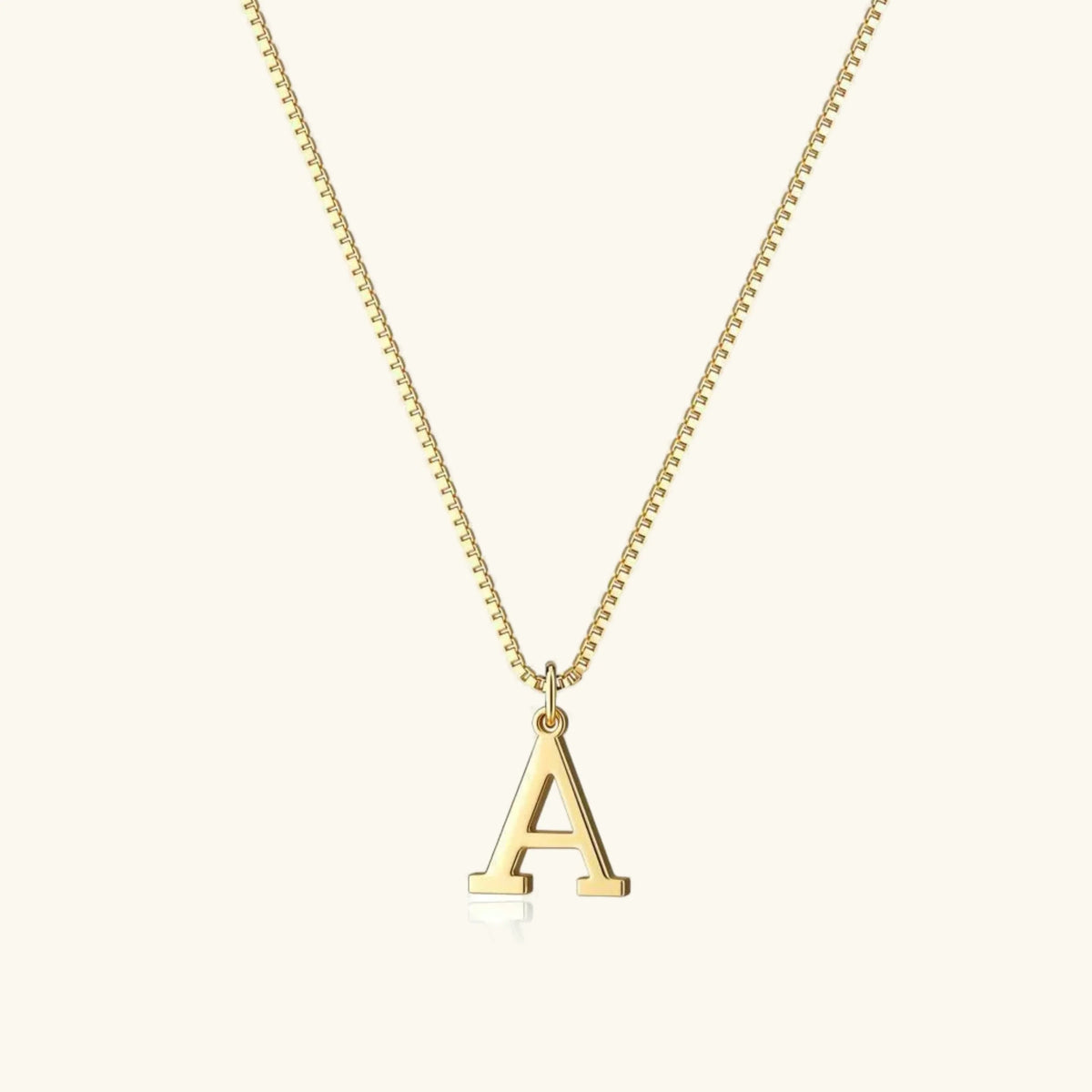 [Amore]Therese Letter Initial Gold Necklace