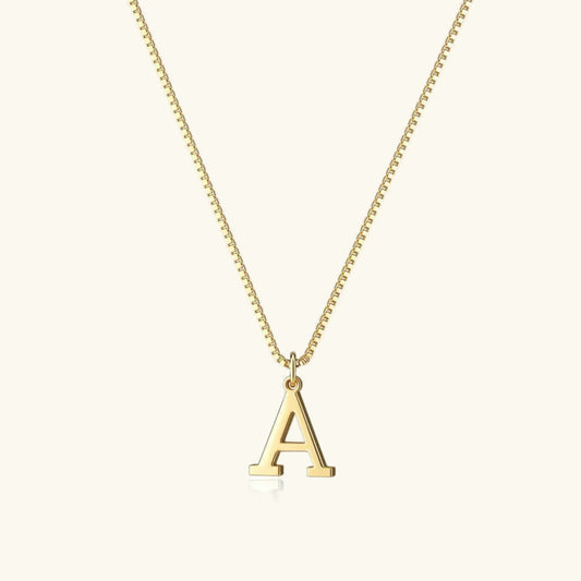 [Amore]Therese Letter Initial Gold Necklace