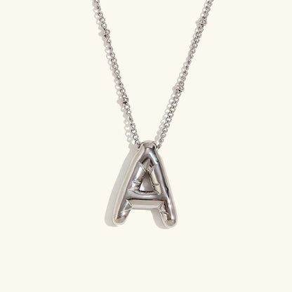 [Amore]Balloon Gold Initial Necklace