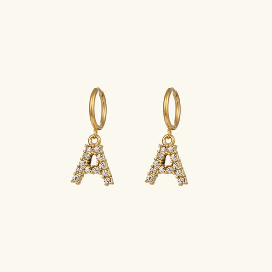 [Amore]Wilhemina Initial Letter Earrings