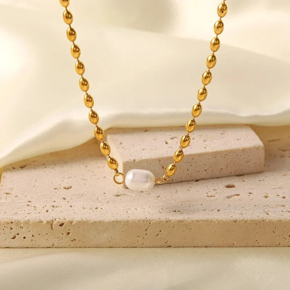 [Amore]Neptune Freshwater Pearl Necklace