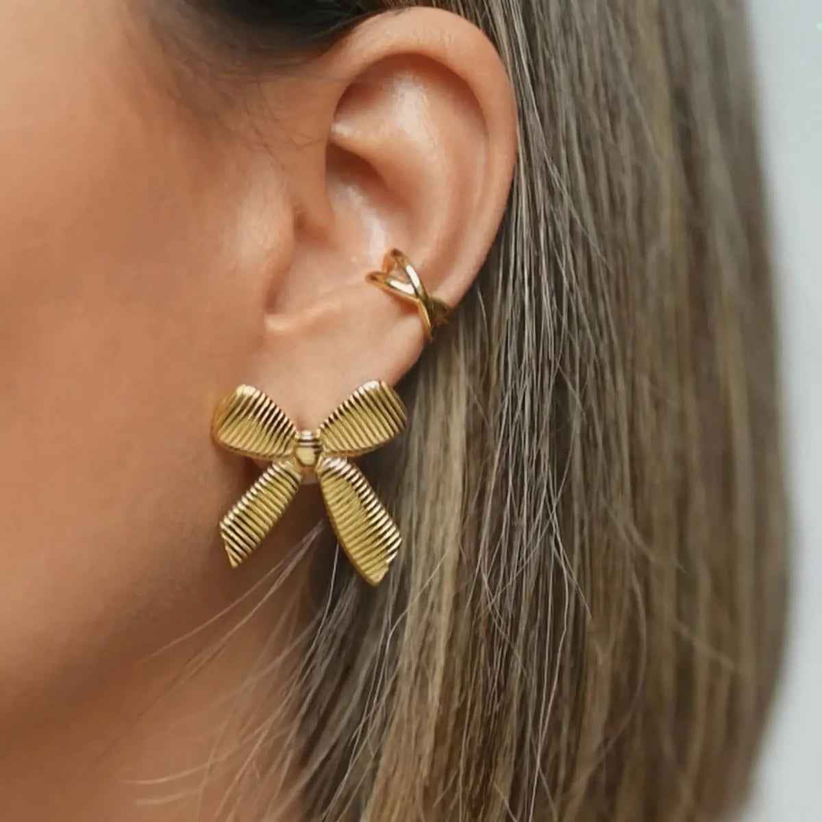 [Amore]Caroline Gold Earrings