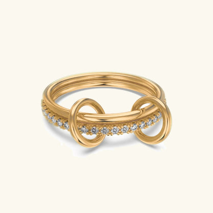 [Amore]Adela Stacked Diamond Ring