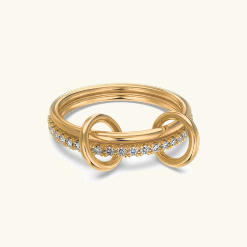 [Amore]Adela Stacked Diamond Ring