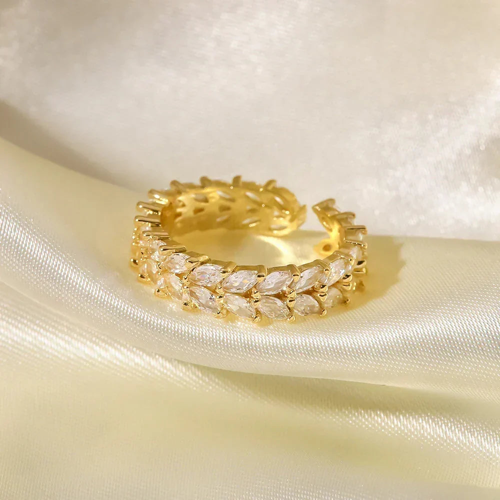 [Amore]Clarisse Patterned Gold Ring