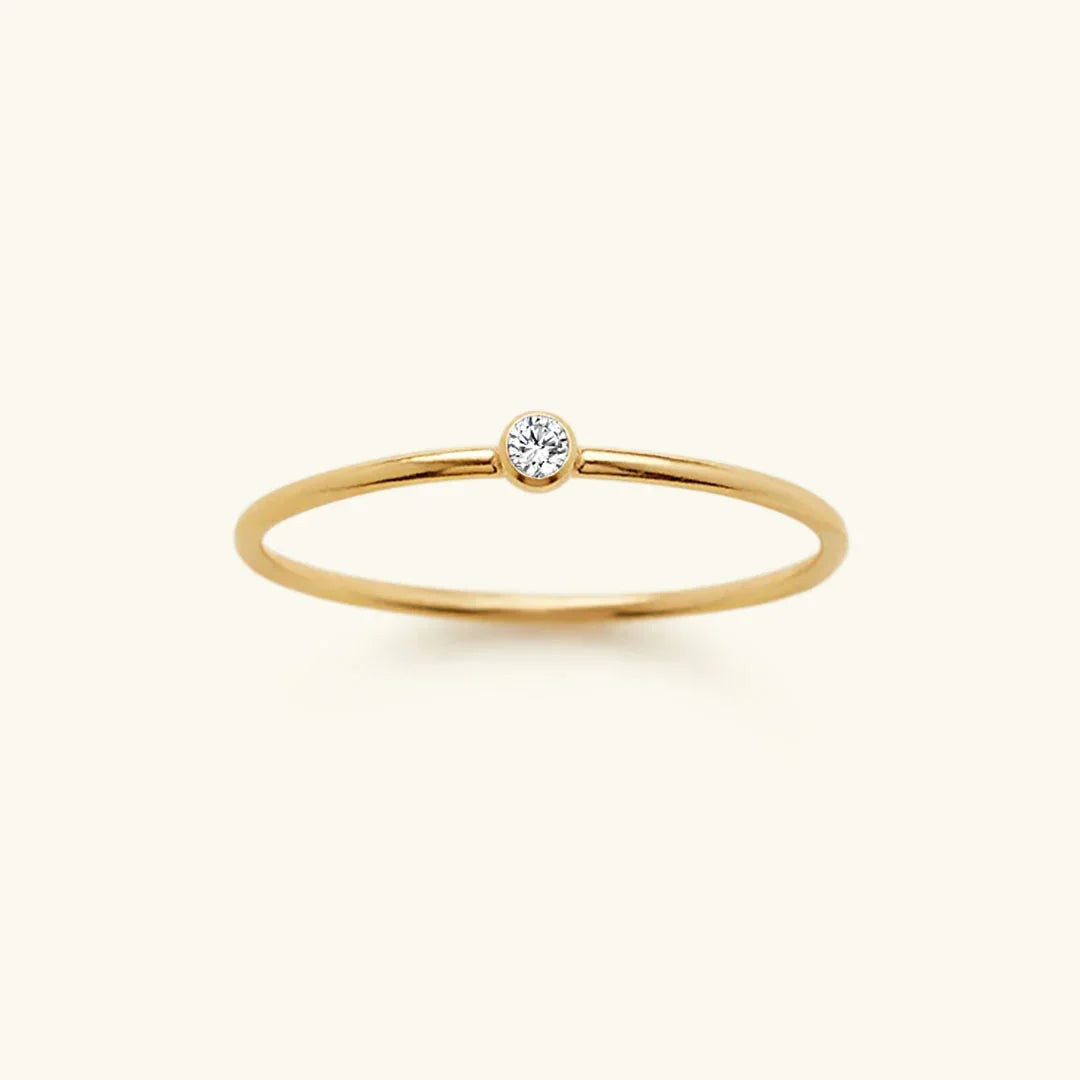 [Amore]Amelia Birthstone Stacker Ring