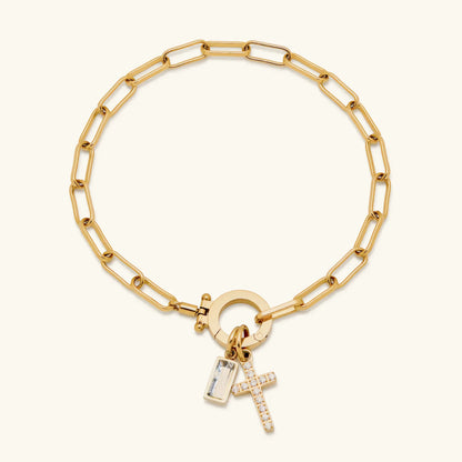 [Amore]Annabella Birthstone Cross Bracelet