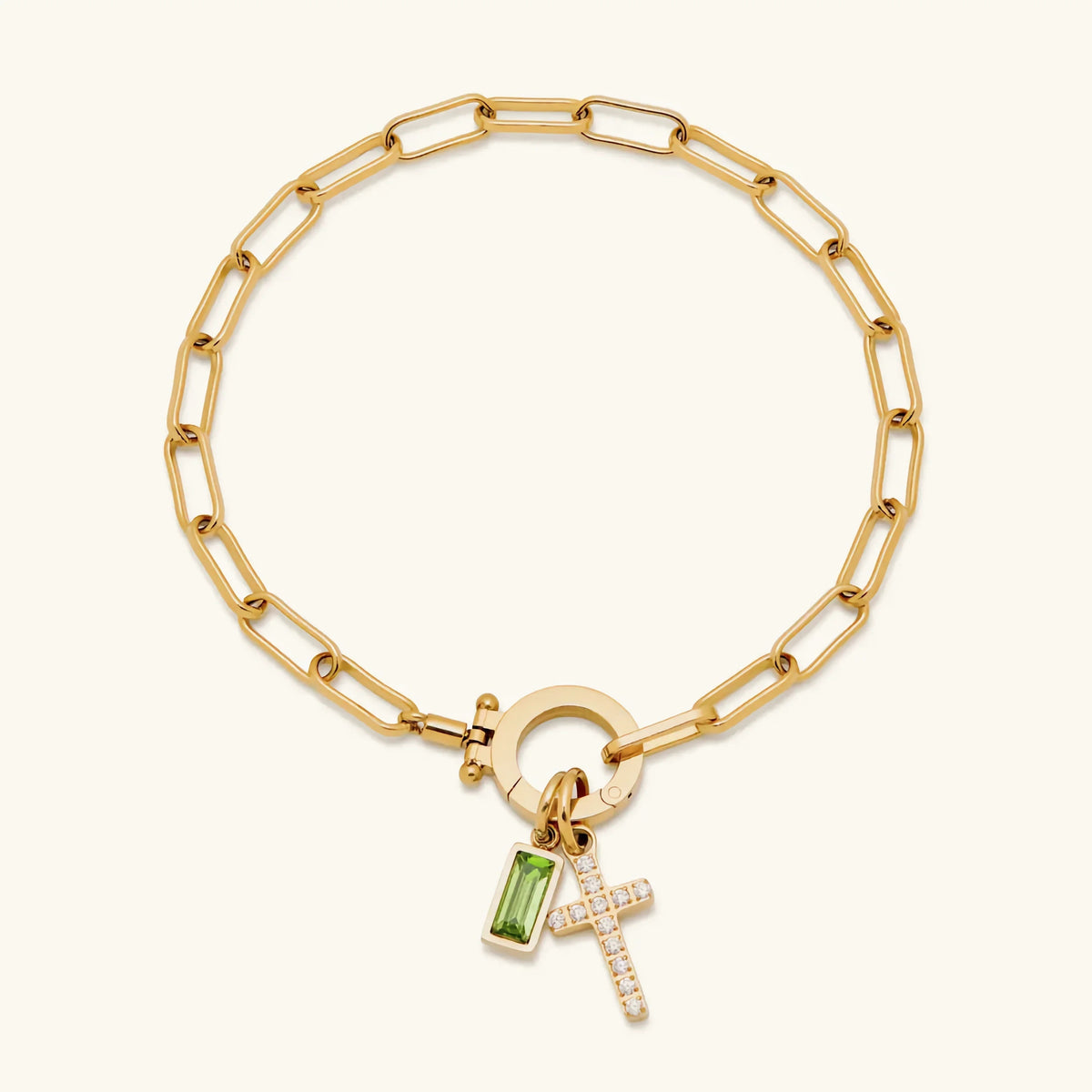 [Amore]Annabella Birthstone Cross Bracelet