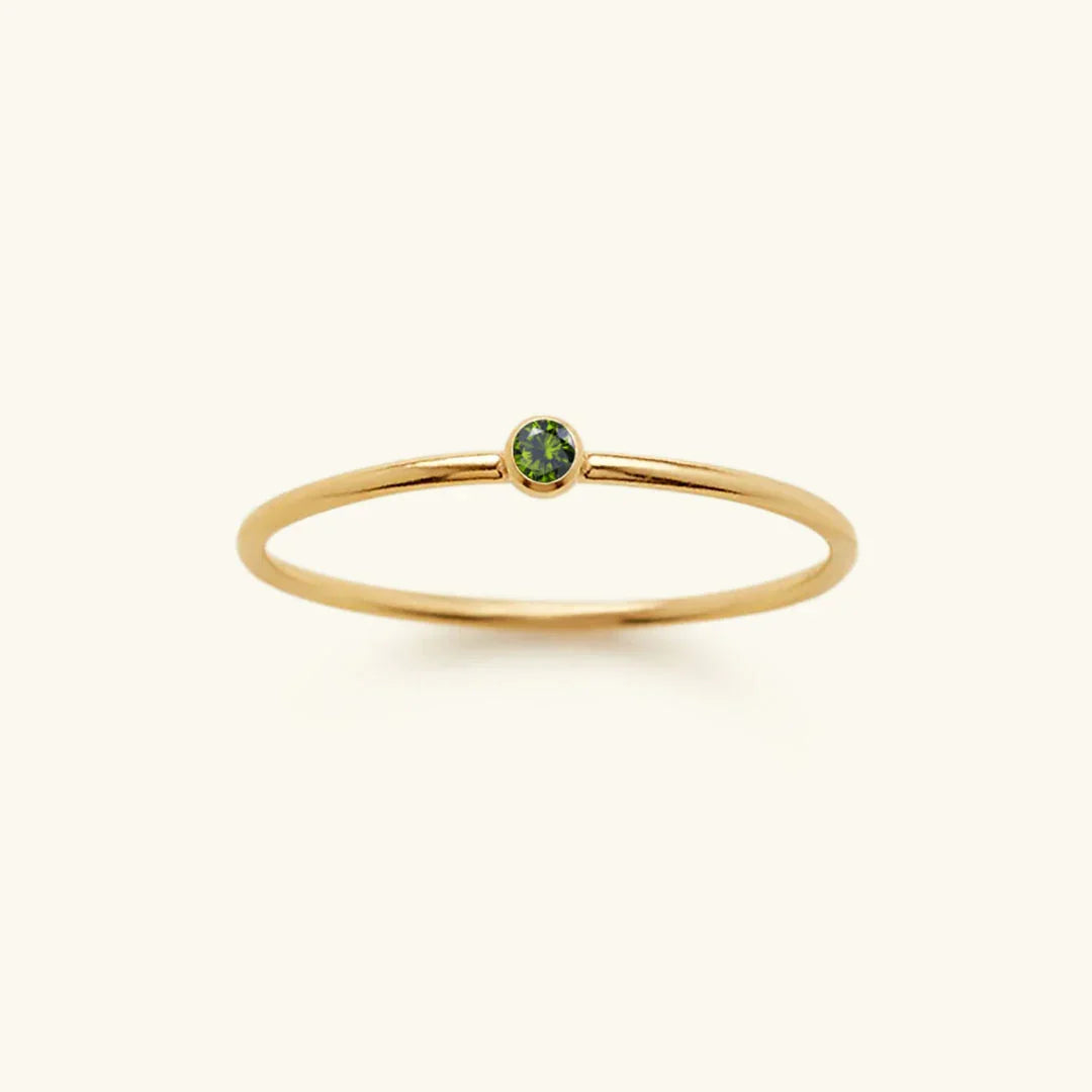[Amore]Amelia Birthstone Stacker Ring