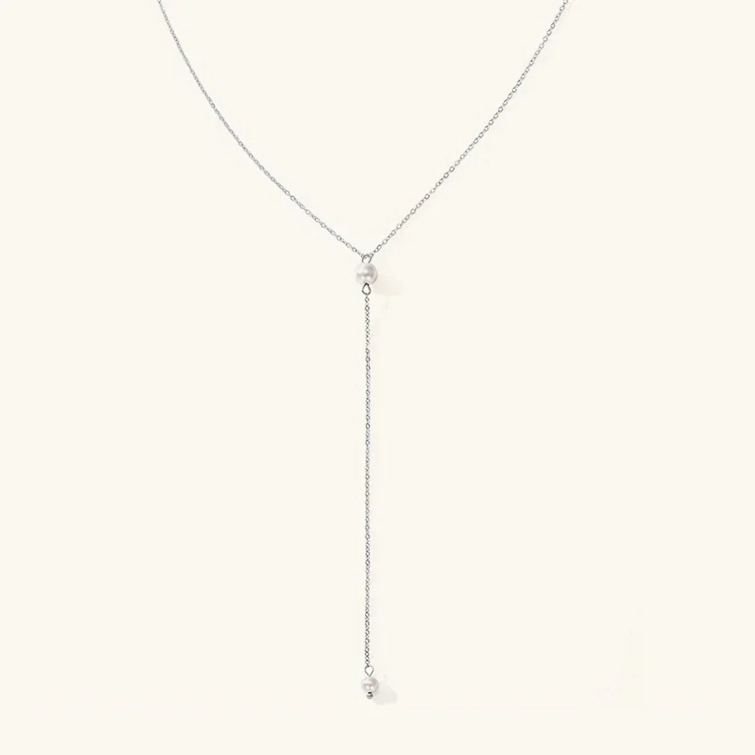 [Amore]Beatrice Pearl Tassel Necklace
