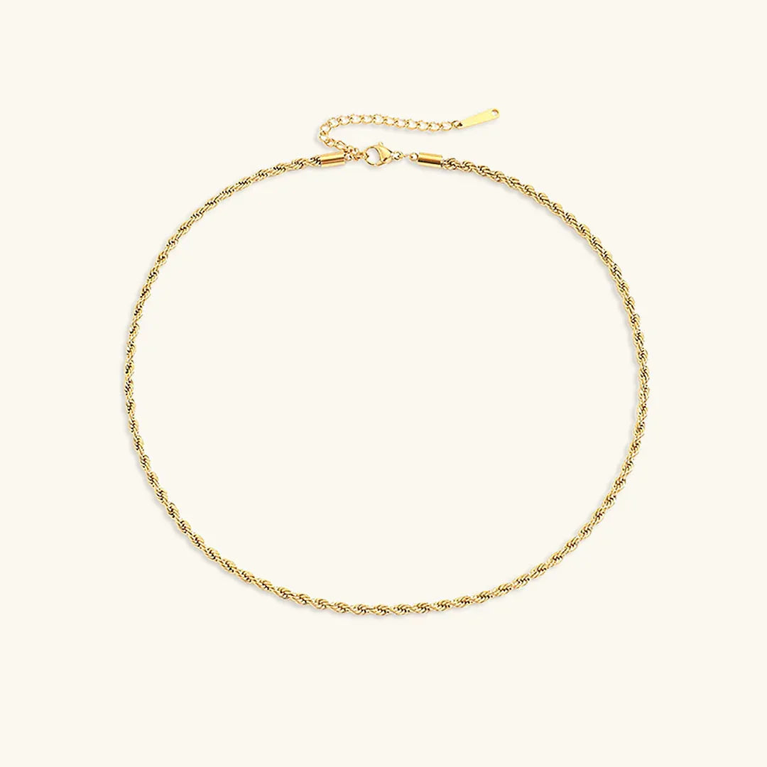 [Amore]Bianca Rope Chain Gold Necklace