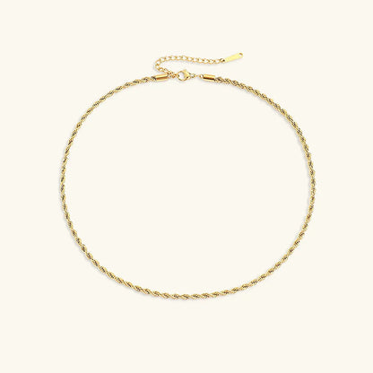 [Amore]Bianca Rope Chain Gold Necklace