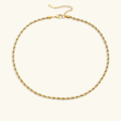 [Amore]Bianca Rope Chain Gold Necklace